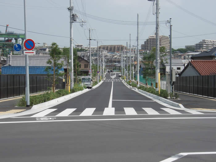 黒橋線（大蔵工区）完成写真＜南側より＞