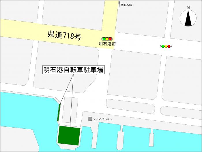 明石港_駐輪場図