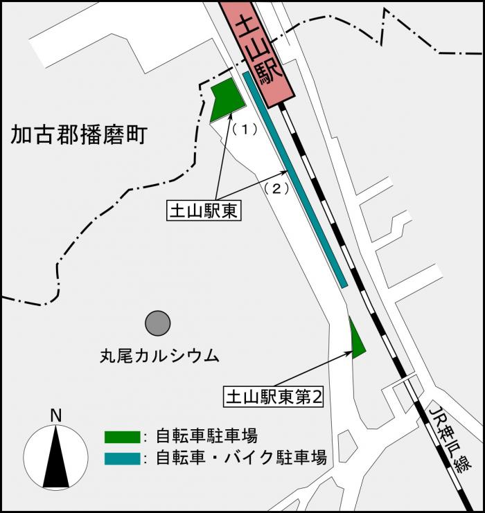 土山駅_駐輪場図